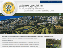 Tablet Screenshot of caloundragolfclub.com